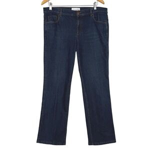 LOFT Jeans Womens 12/31 Dark Wash Modern Straight Stretch Denim